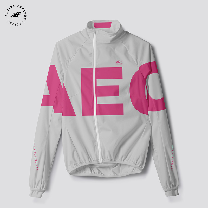 aec2025新款防风衣【静速-粉】男女骑行服轻薄外套公路自行车风衣