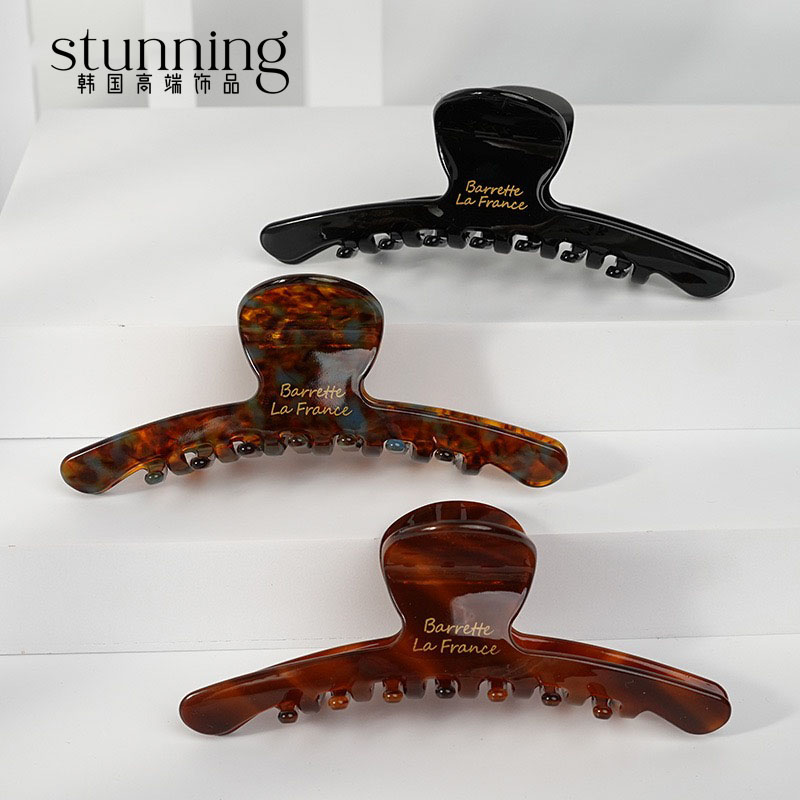 孙俪同款醋酸发夹盘头发抓夹简约轻便中号少发量抓夹优雅鲨鱼夹
