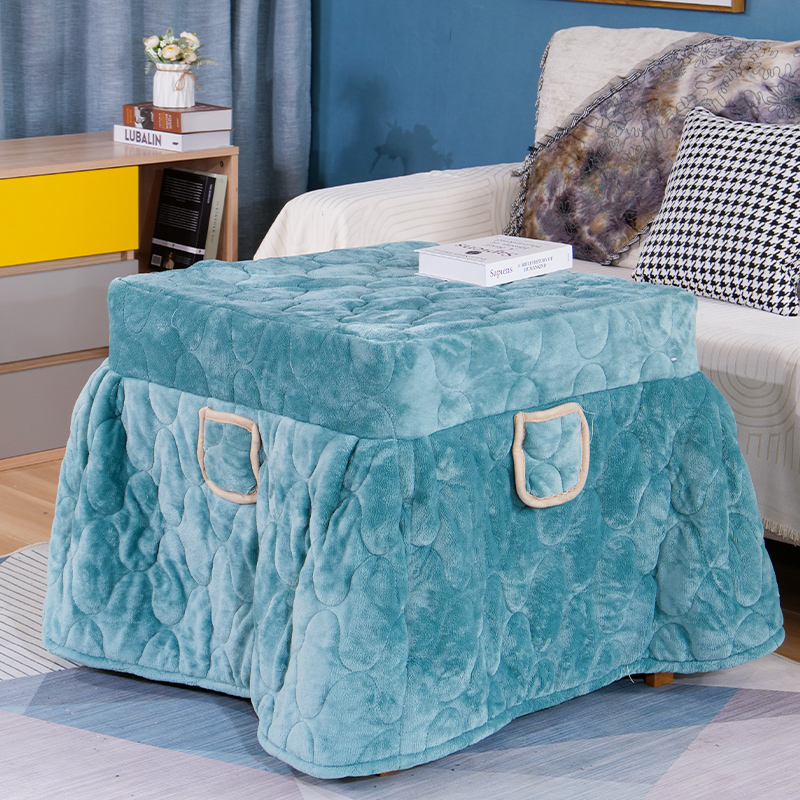 烤火罩烤火桌子罩套正方形家用冬季取暖被子烤火罩套湖南烤火神器