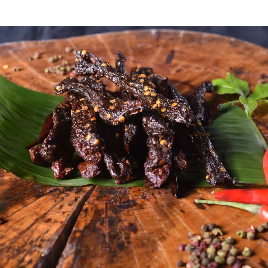 傣家正宗炭烤香辣黄牛肉干巴100克美味零食