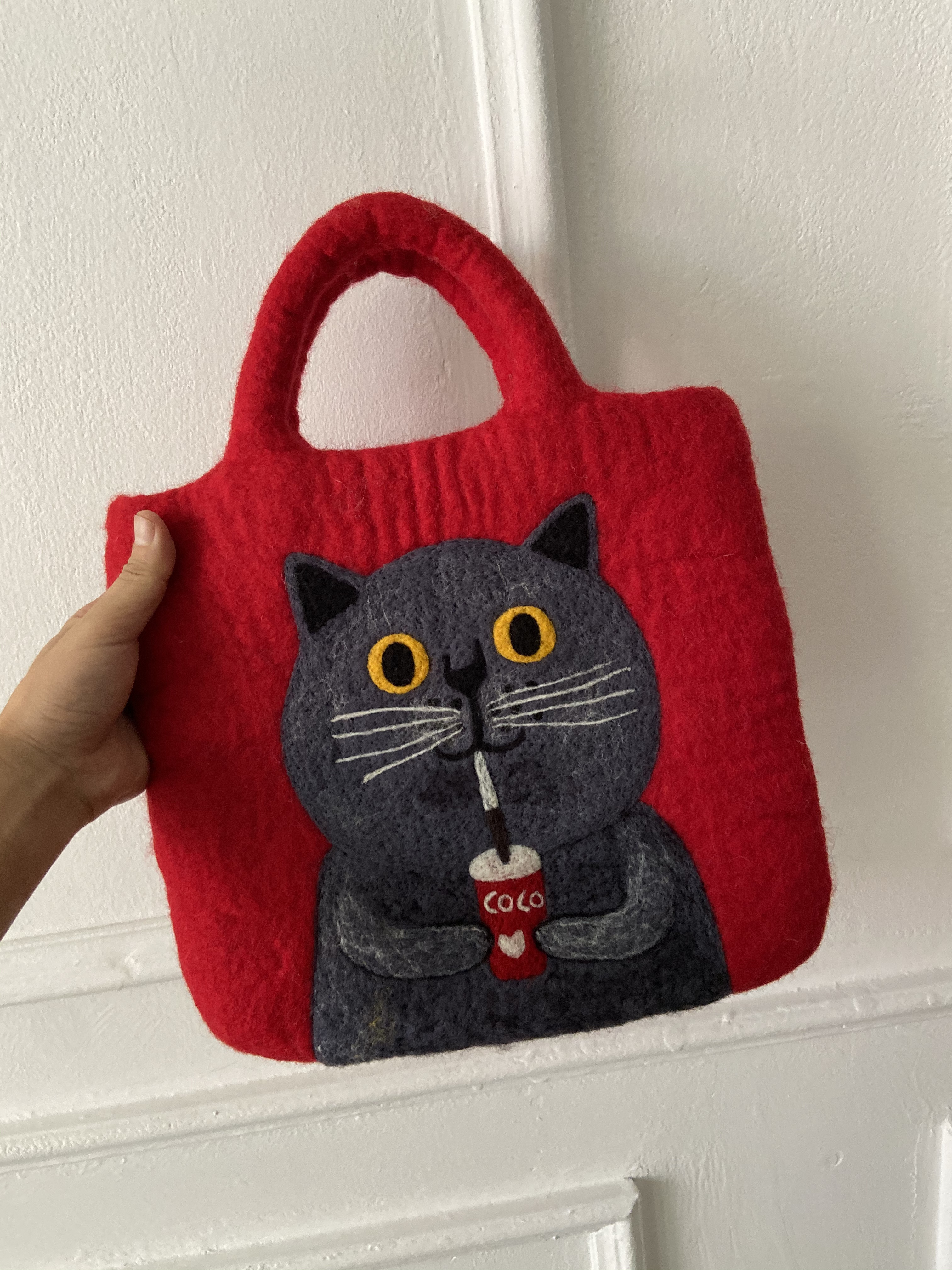 原创羊毛毡包纯手工制作