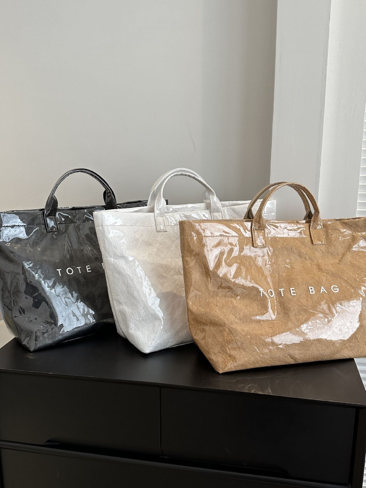 时尚复古牛皮纸包包女2025新款通勤大容量手提包购物袋包潮百搭