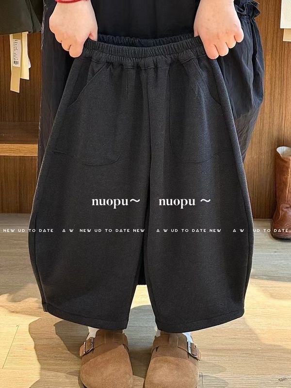 韩版童装2024新款裤子秋冬高端灰色休闲一体绒长裤宝宝潮流帅气潮