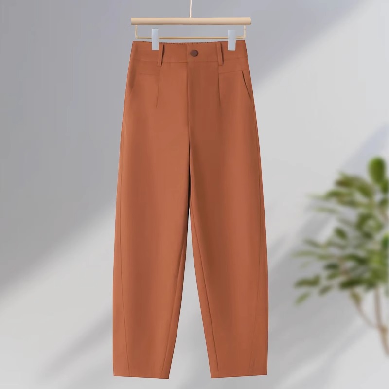 高级镰刀西装裤2025秋季高腰显瘦休闲裤直筒烟管女装哈伦新款裤子
