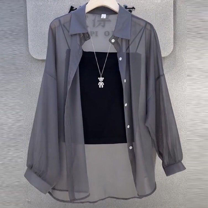 高级感防晒衬衫爆款2025夏季新款长袖衬衣上档次通勤女装百搭洋气