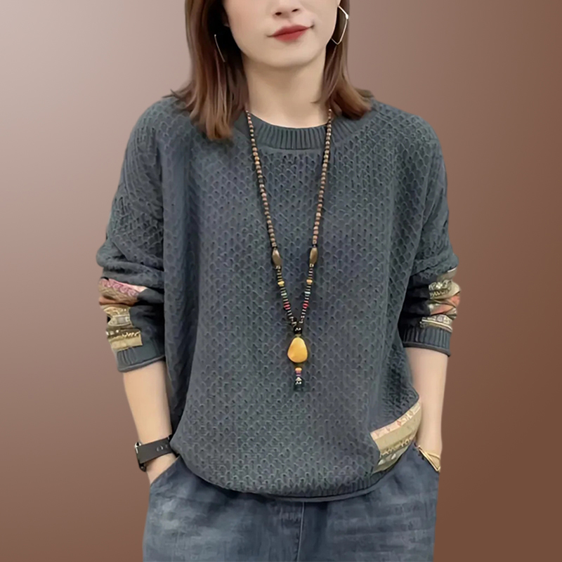 2025潮款针织衫洋气大码女装遮肚子显瘦流行时尚百搭气质衣服