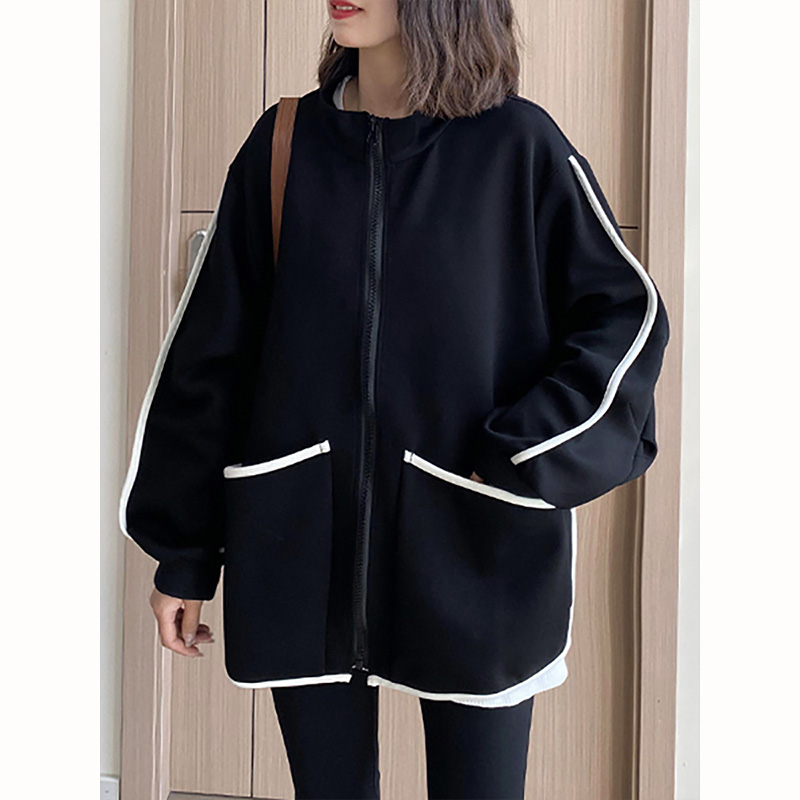 【宝藏衣橱上新】早秋黑色外套女士2026春秋新款时髦百搭外衣上档次