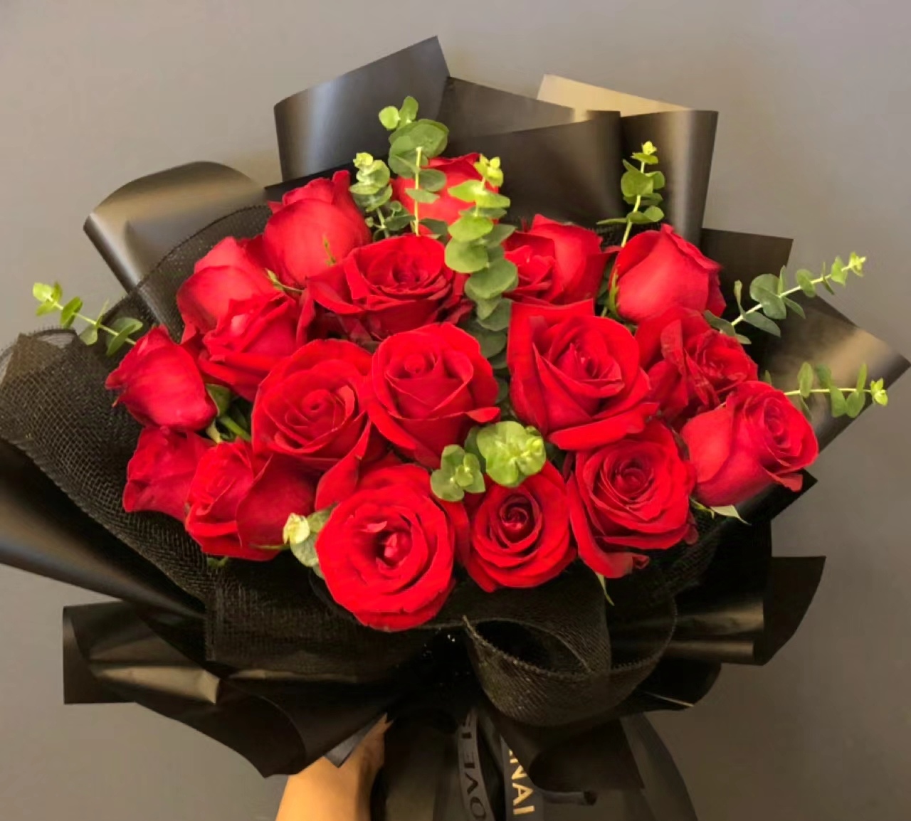 【长长久久】19枝红玫瑰花束送爱人女友生日礼物花店送花上门