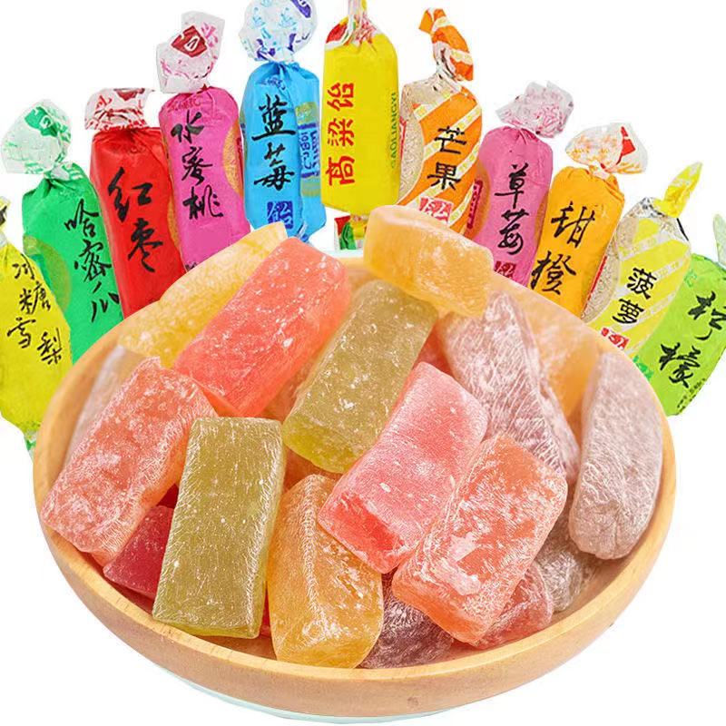 山东特产高粱饴软糖年货糖果批发多种混合果味童年怀旧糖果圣诞