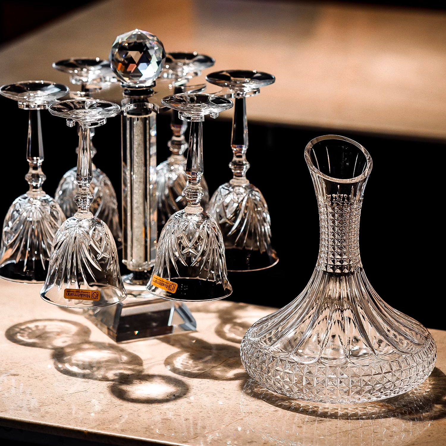 德国进口Nachtmann高档轻奢水晶玻璃红酒杯醒酒器套装家用高脚杯