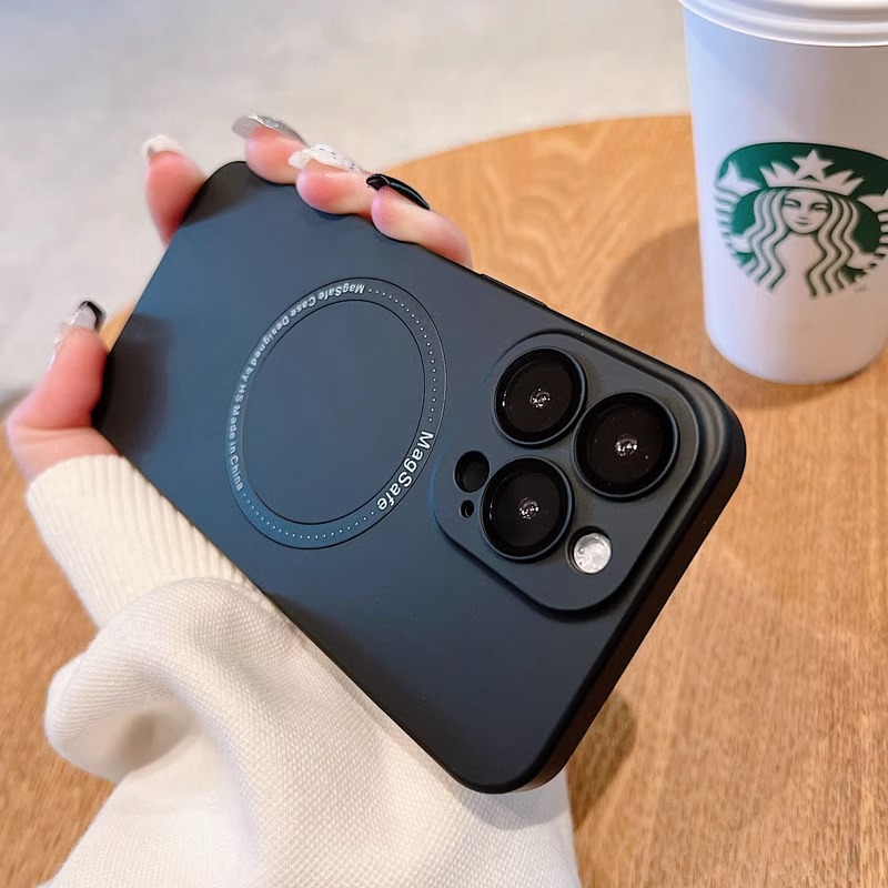 自带镜头膜苹果16手机壳iphone15全包14磁吸磨砂全包防摔17promax