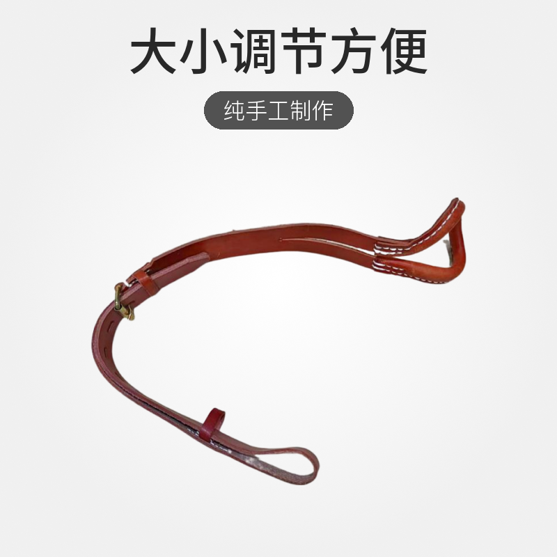 纯牛皮马尾球大小调节纯手工制作