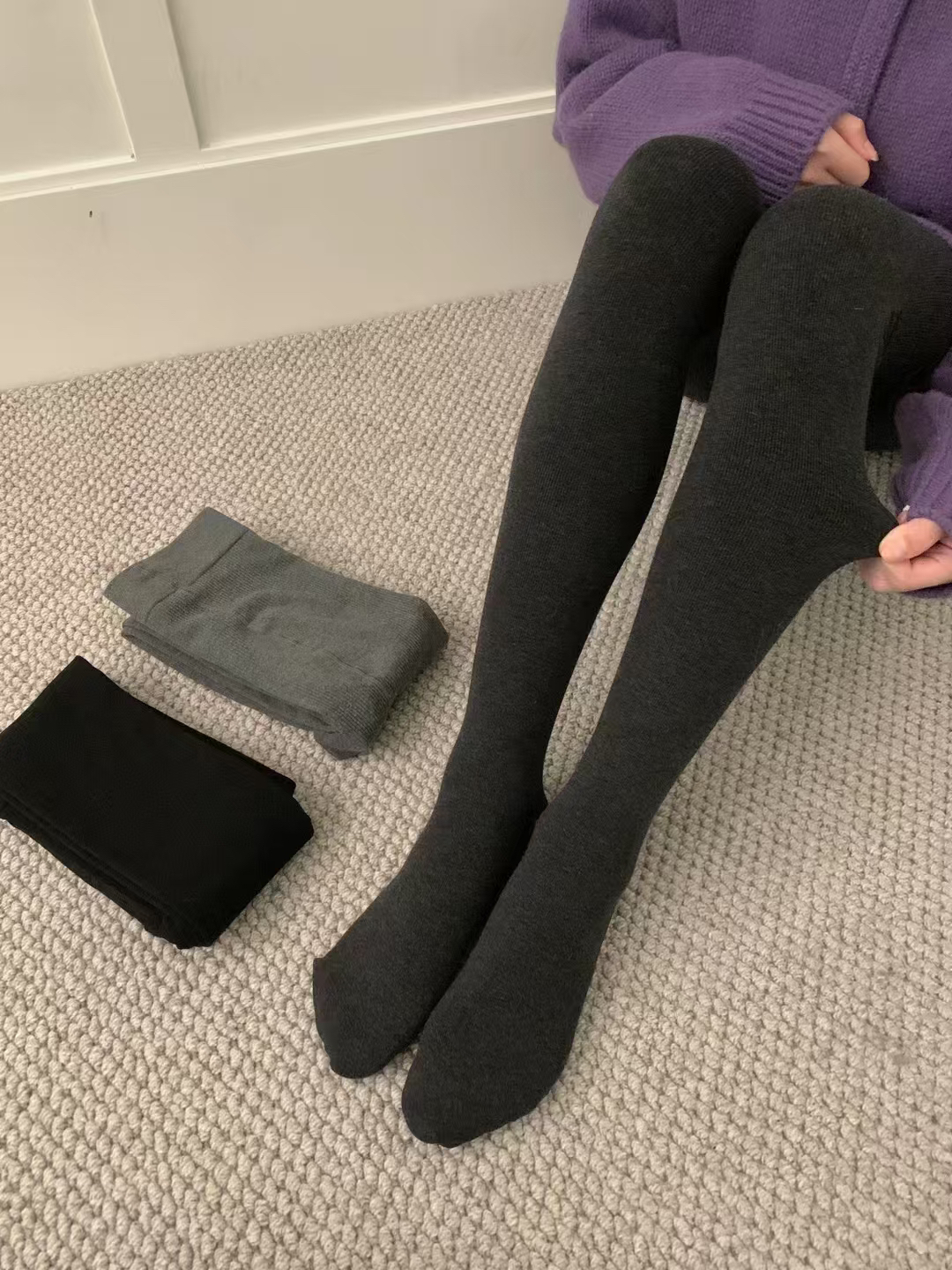 精梳棉打底裤瘦瘦袜