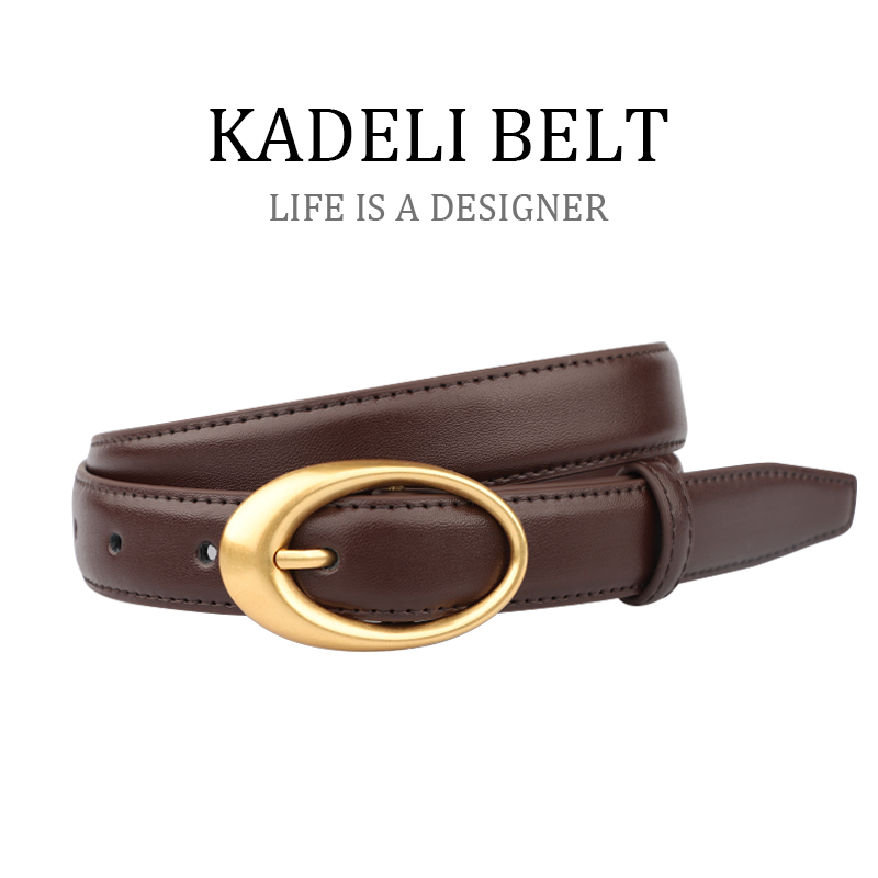 小个子新款真皮女士皮带黑色咖啡色牛仔裤腰带推荐款牛皮时尚百搭