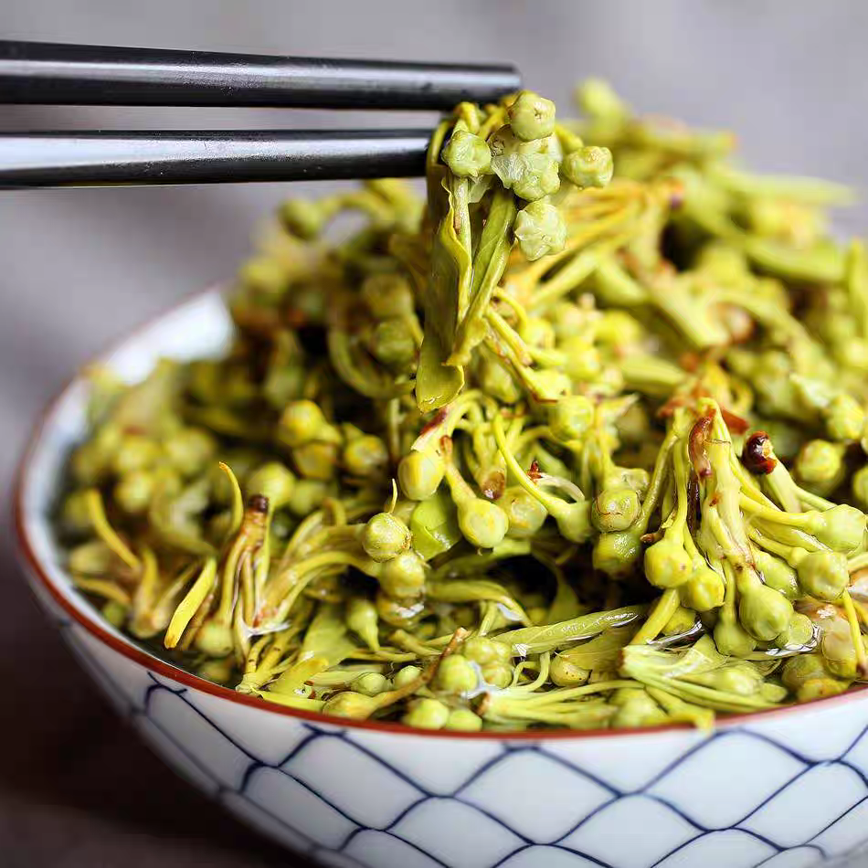 云南野菜保鲜茉莉花1000g棠梨花沙松尖蕨菜石榴花芭蕉花苦刺花