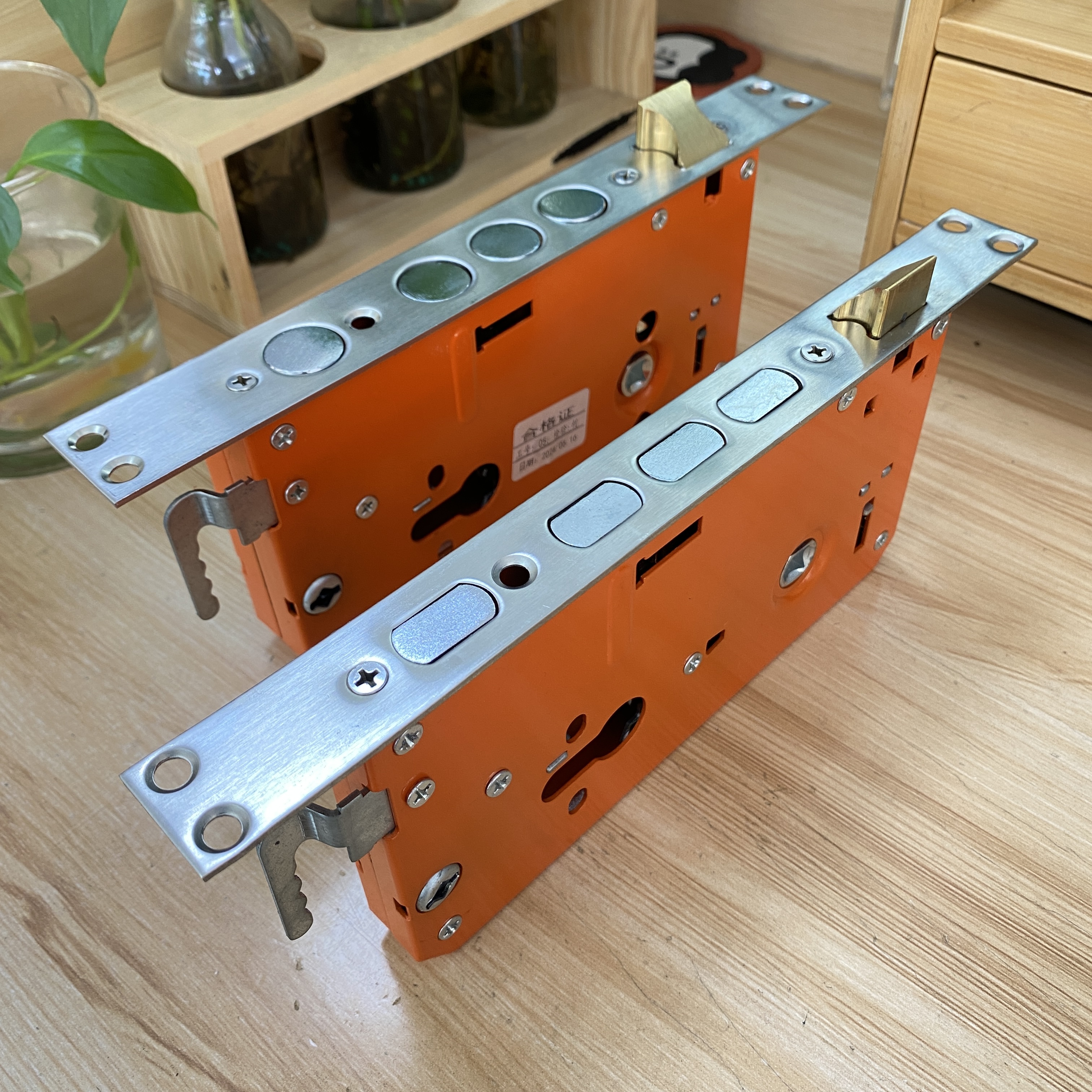 （拍一发十）防盗门机械假钩锁体30X240  24X240