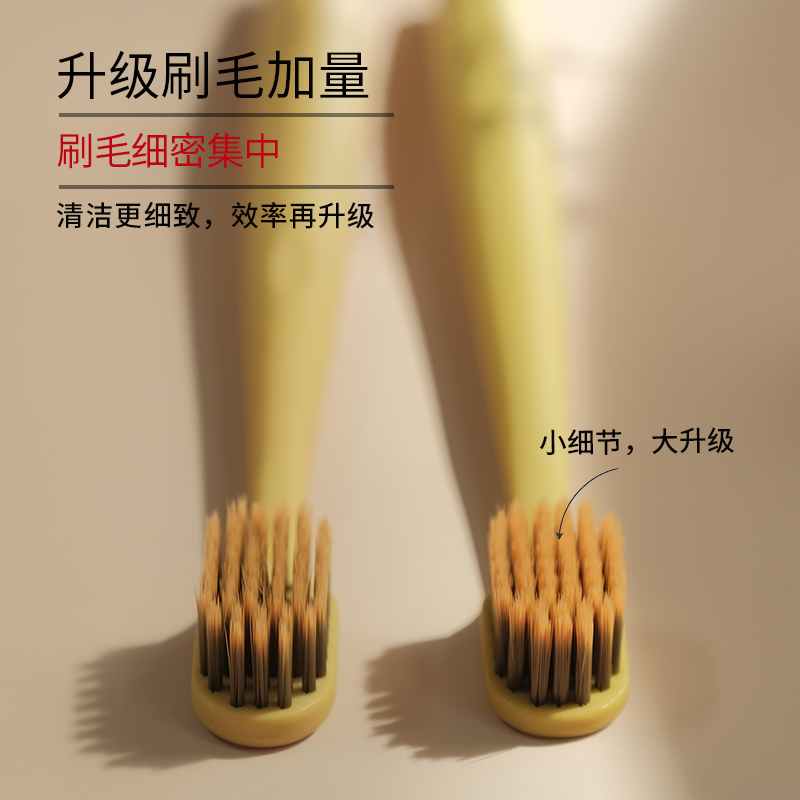 皓齿安【粉丝专享】软毛护龈牙刷 牙粉好搭档2支中软毛牙宽头中软毛