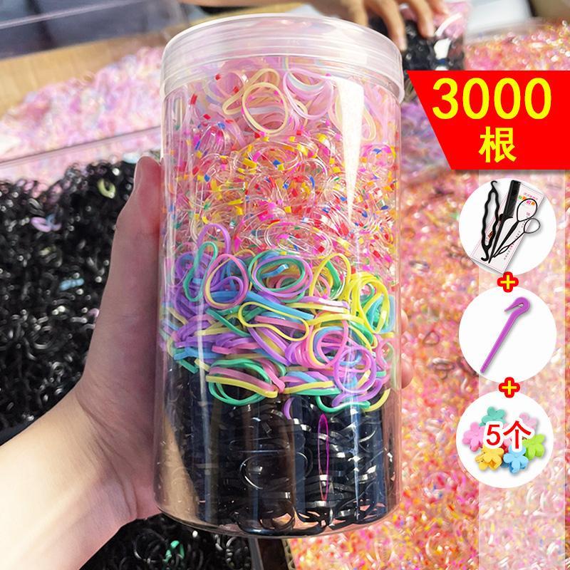 罐装一次性皮筋女款儿童加厚小圈扎头发圈橡皮筋宝宝头绳发绳发饰