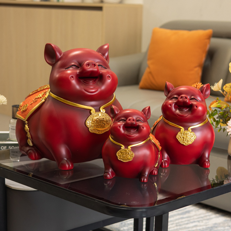 2025新款大福猪客厅摆设存钱罐摆件大容量只进不出成人存钱储蓄罐
