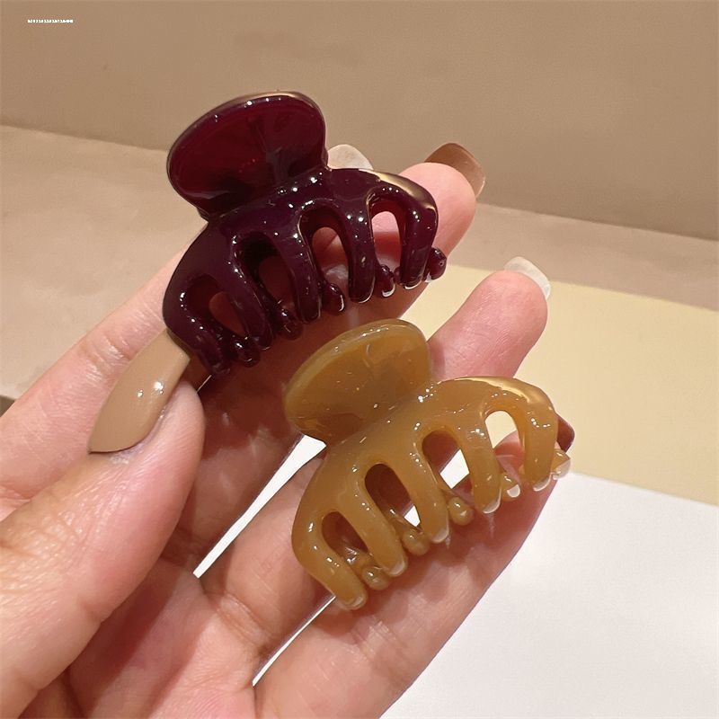 亚克力龙骨小抓夹韩系甜妹气质小号复古ins2024小众发饰精致发卡