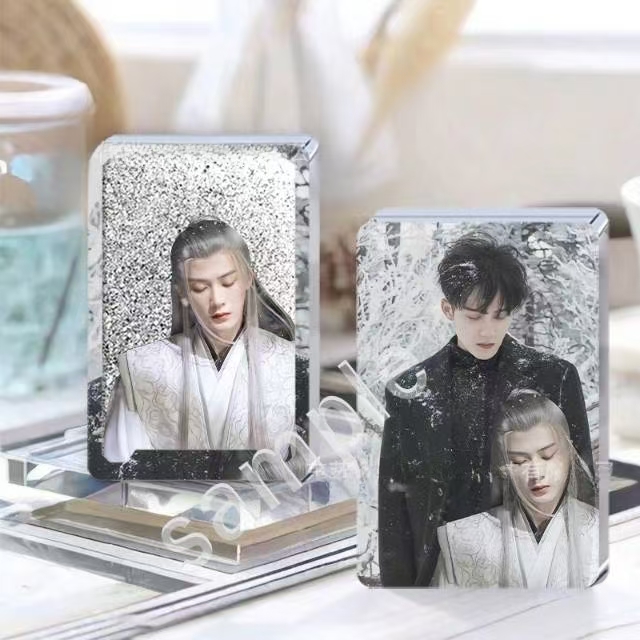 檀健次6*9流沙麻将升级三面图案桌面摆件挂件（右下角注油孔勿撬）