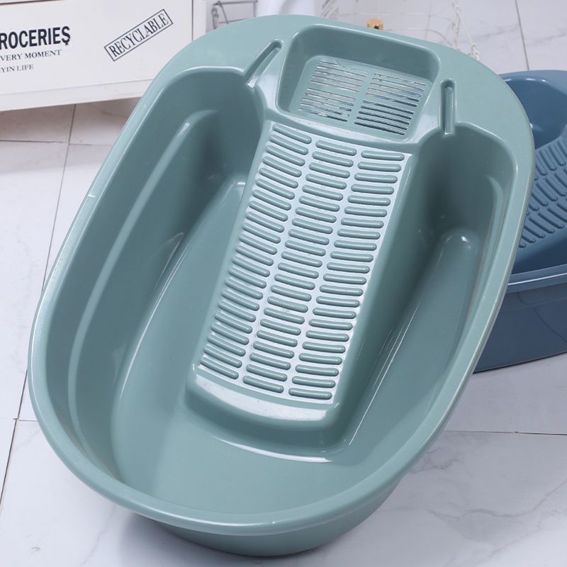 大号加厚加深洗衣盆学生宿舍高颜值一体洗脸盆耐高温家用搓衣盆