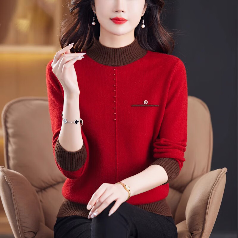 2025新款春季毛衣女小个子短款韩版时尚长袖针织衫上衣针织衫洋气