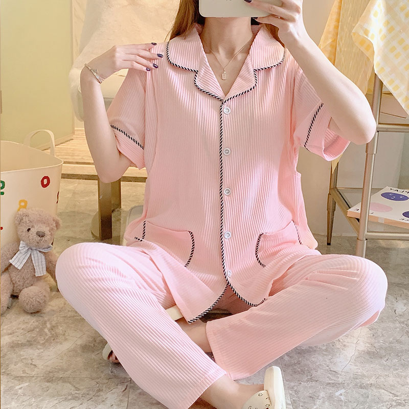 【亏本清仓】夏季短袖哺乳睡衣孕期专用纯棉月子服夏天薄款产妇产后