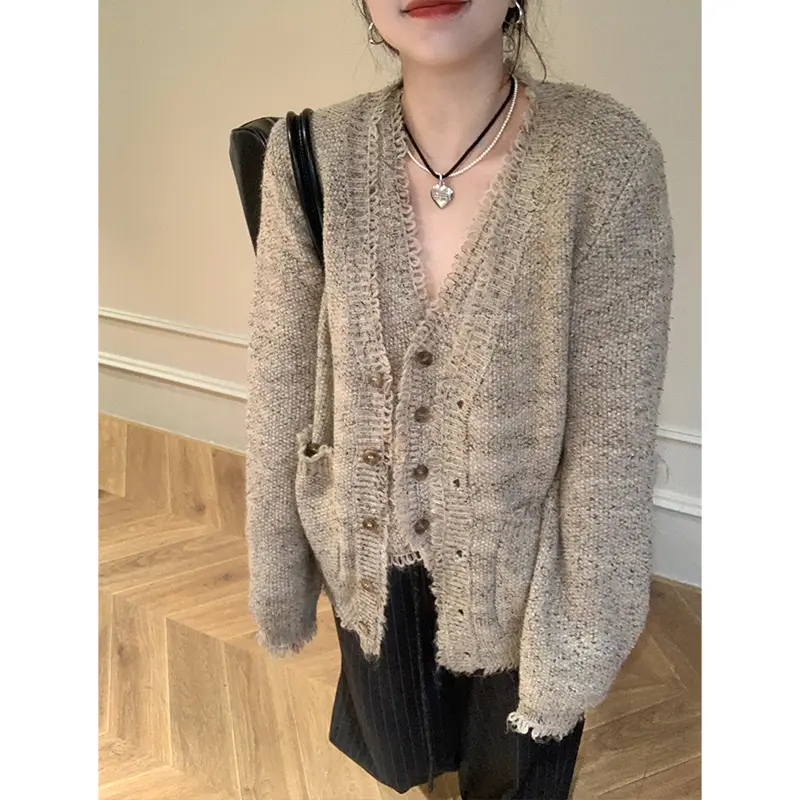 时尚套装女2024秋冬轻熟风修身显瘦针织开衫内搭软糯减龄马甲背心