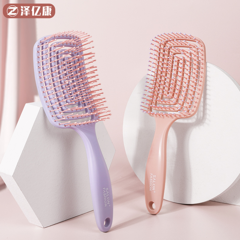 排骨梳家用按摩女士专用头梳长发头发造型高颅顶神器大弯鱼骨梳子