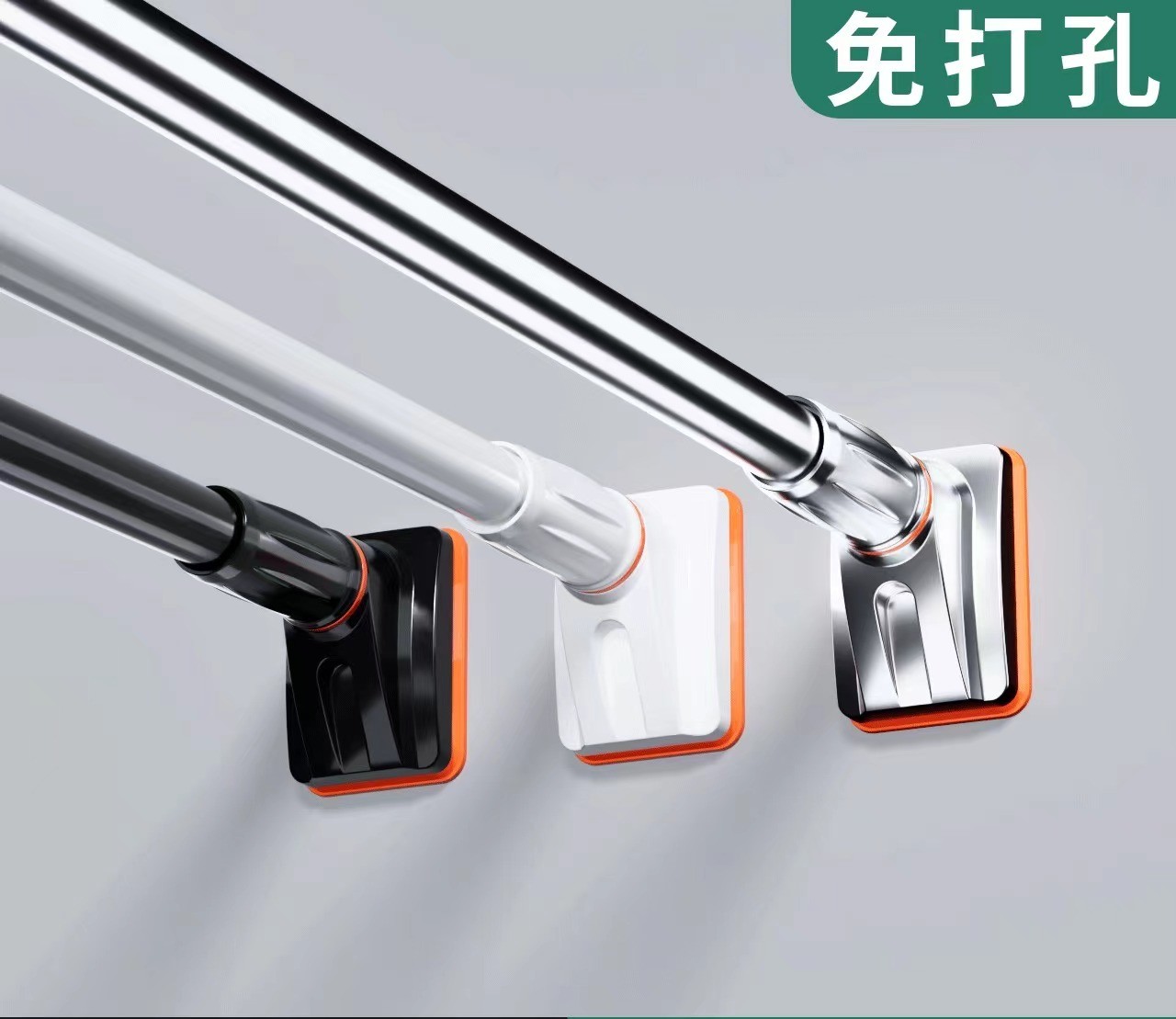 伸缩晾衣杆窗帘杆伸缩杆免打孔l晾衣杆伸缩晾衣杆晾衣衣柜伸缩杆