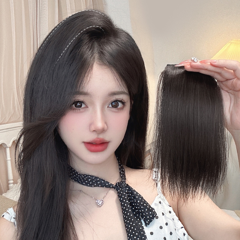 高颅顶神器头顶补发蓬松真发假发片一片式轻薄增发隐形无痕垫发片