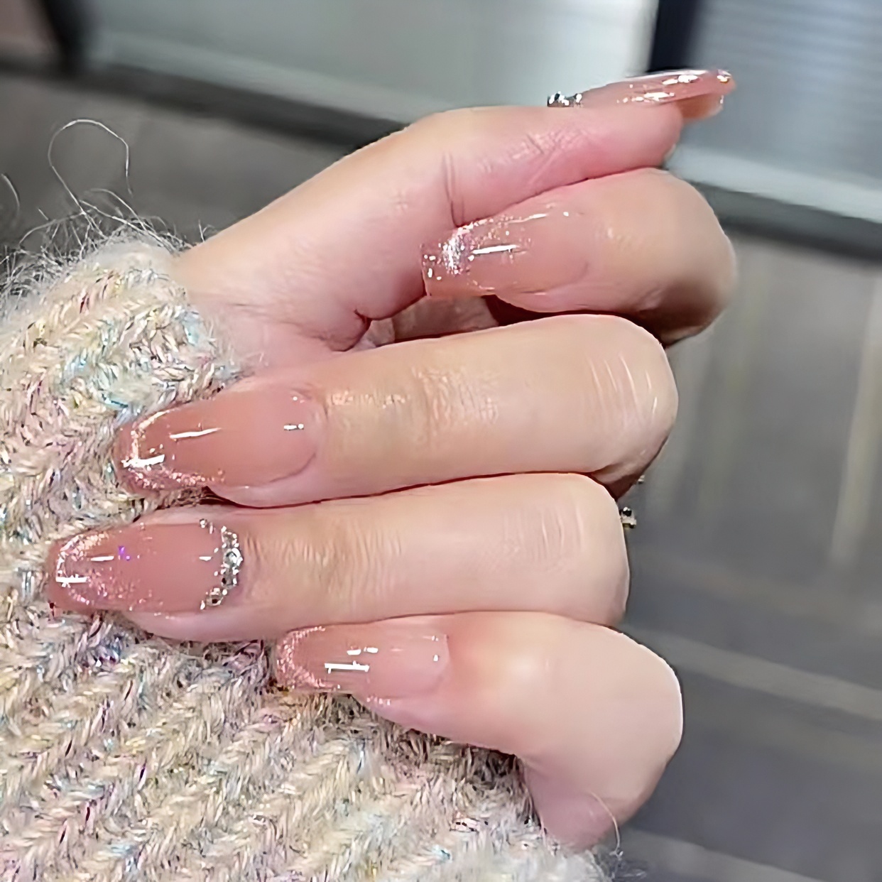 JohonGirls'/琴岛小嫚【 灿若繁星 】仙女猫眼渐变气质纯手工穿戴甲