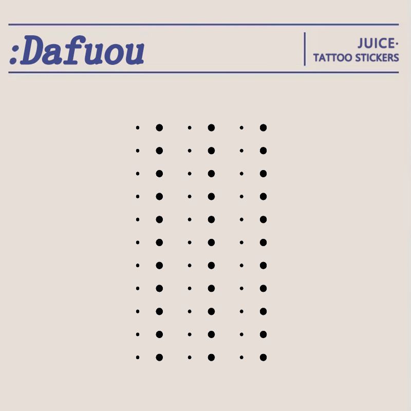 仿真泪痣草本果汁纹身贴防水持久不反光手腕锁骨辣妹ins仿真刺青