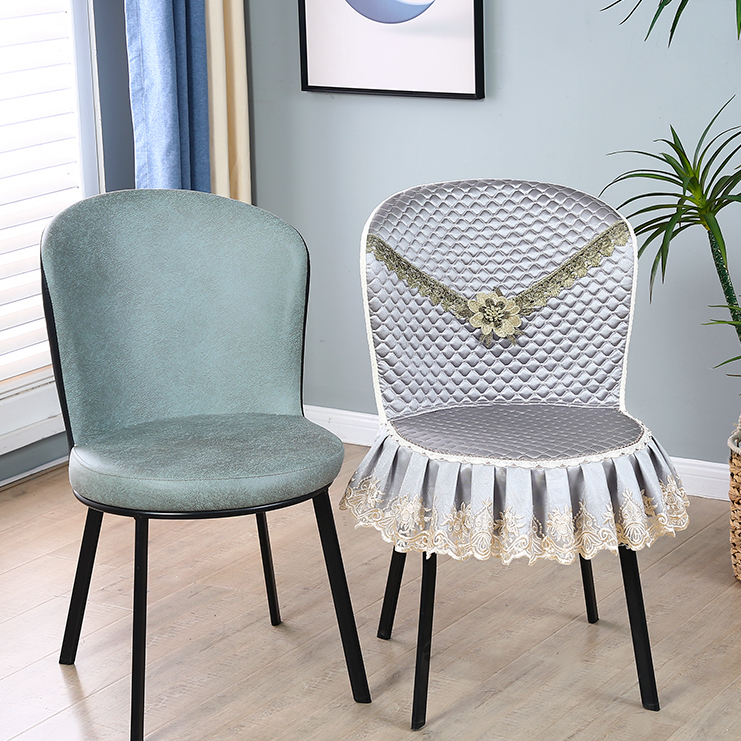 圆座弧形椅子套罩全包北欧家用餐桌椅套罩四季通用轻奢餐椅套