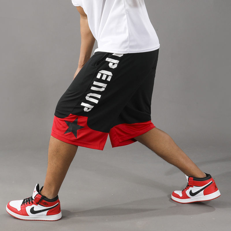 篮球裤男士运动短裤男七分裤男夏季大裤衩男宽松速干男加肥加大码