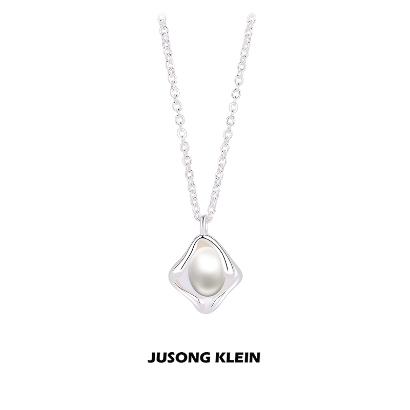 Jusong klein 钛钢项链 时髦好物简约不规则项链女小众设计锁骨链