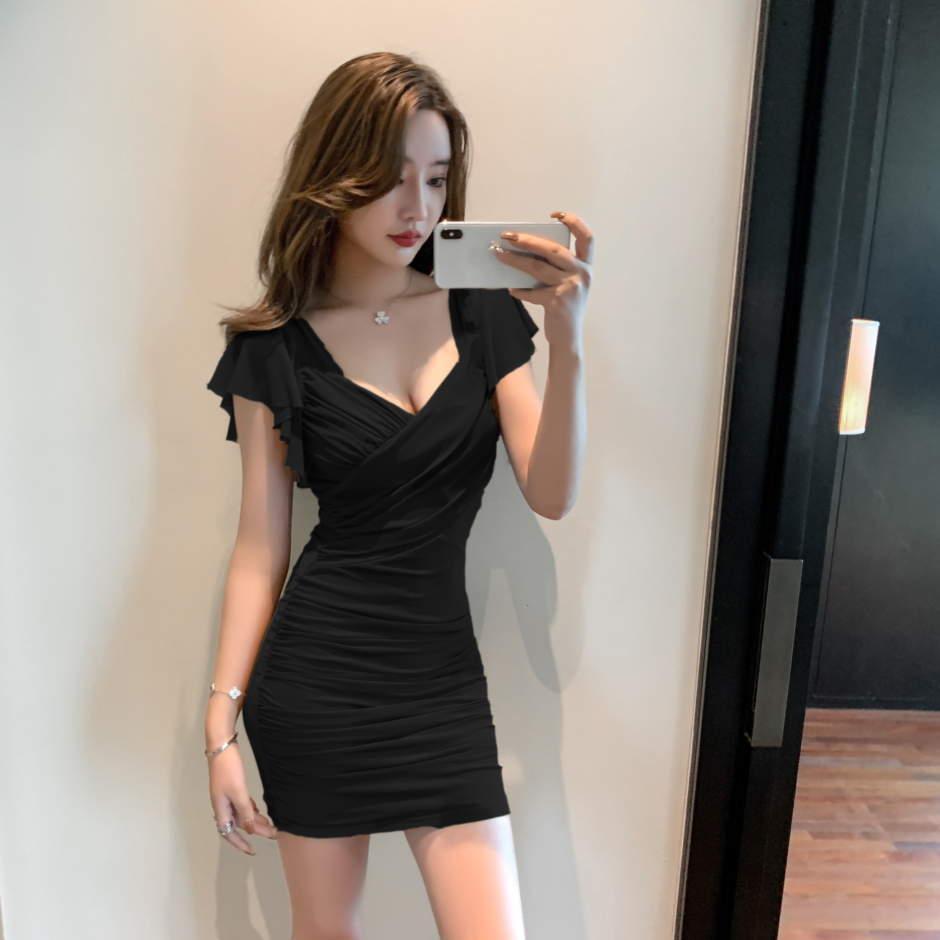 夜 店女装低胸气质显瘦夜总会性 感连衣裙包臀短裙女夜场上班衣服