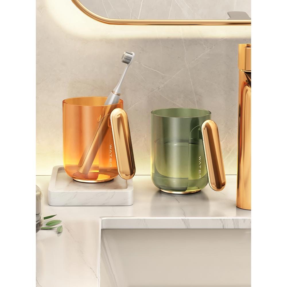 漱口杯儿童刷牙杯情侣牙刷杯轻奢杯子家庭牙刷收纳盒旅行洗漱杯