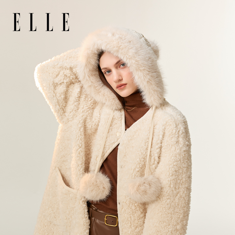 ELLE【专属】护耳帽子女士秋冬休闲时尚加厚保暖35WE16011