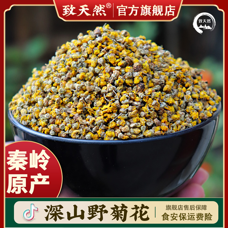 致天然野菊花秦岭黄菊花泡水枣农产品野菊花作用与功效直播