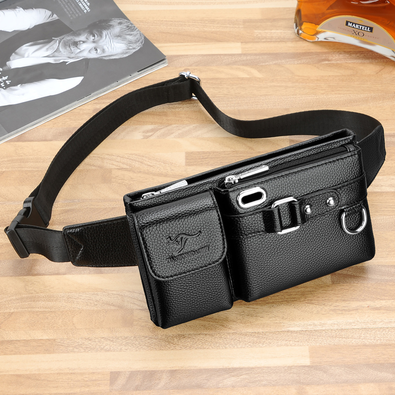 男士包包男包腰包男软皮多功能包小型轻便挎包手机包休闲胸前包潮
