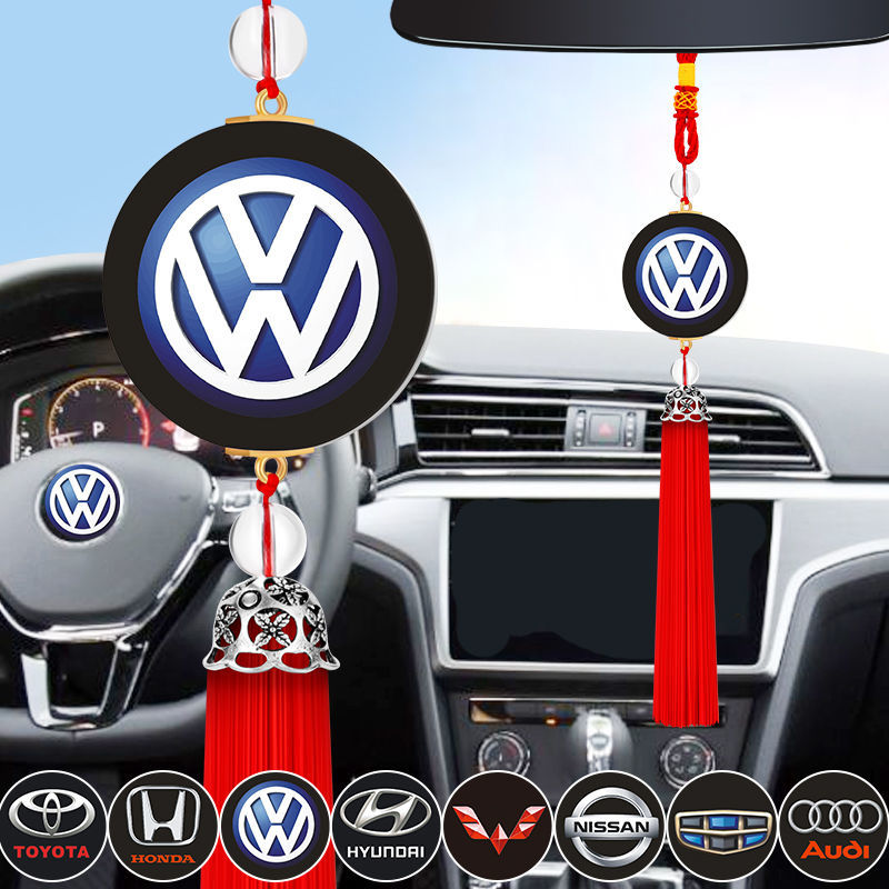 汽车挂件车载车标吊饰挂坠车后视镜吊坠创意大众车用男女车内饰品