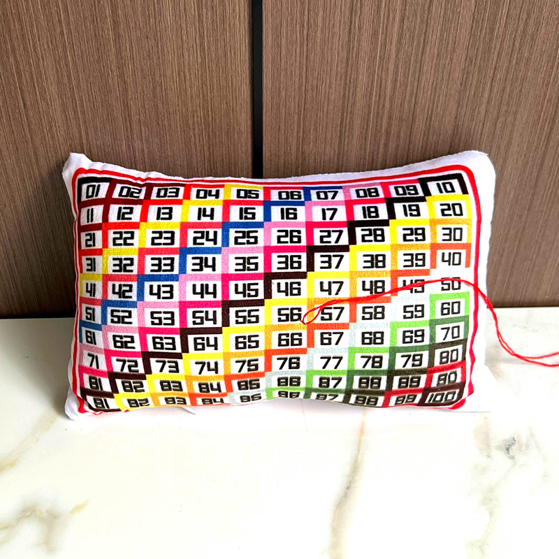 皇室蒙娜丽莎十字绣数字针插包彩虹快速针扎包分线器刺绣理线器