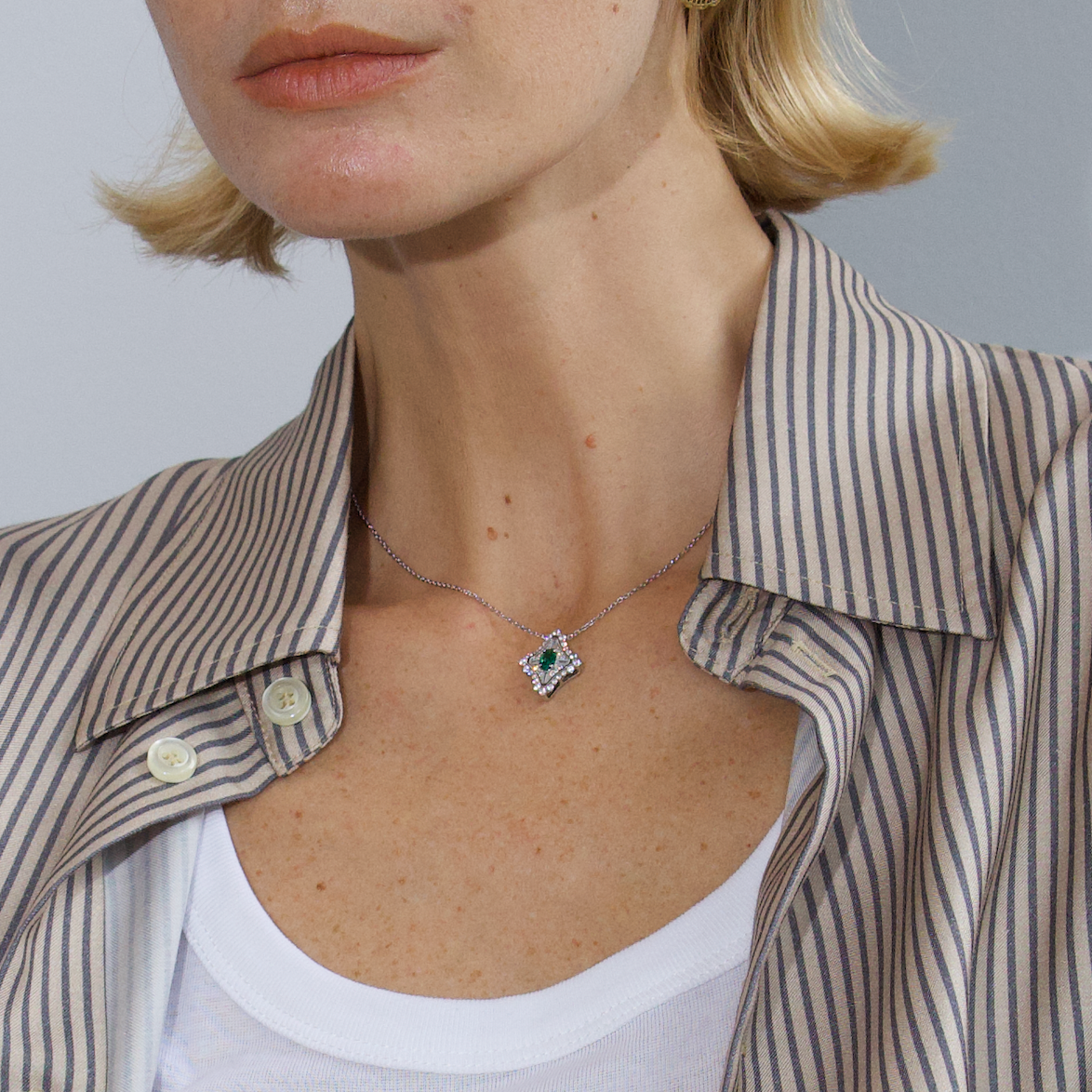 坠链均925银  设计款 气质时尚项链 XL0018