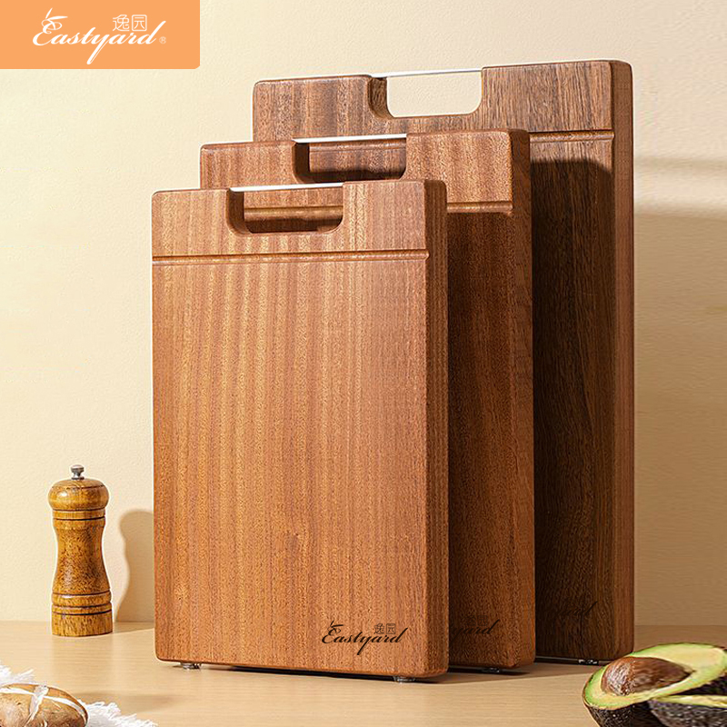 【逸园】乌檀木整木抗菌防霉砧板小号中号大号实木菜板