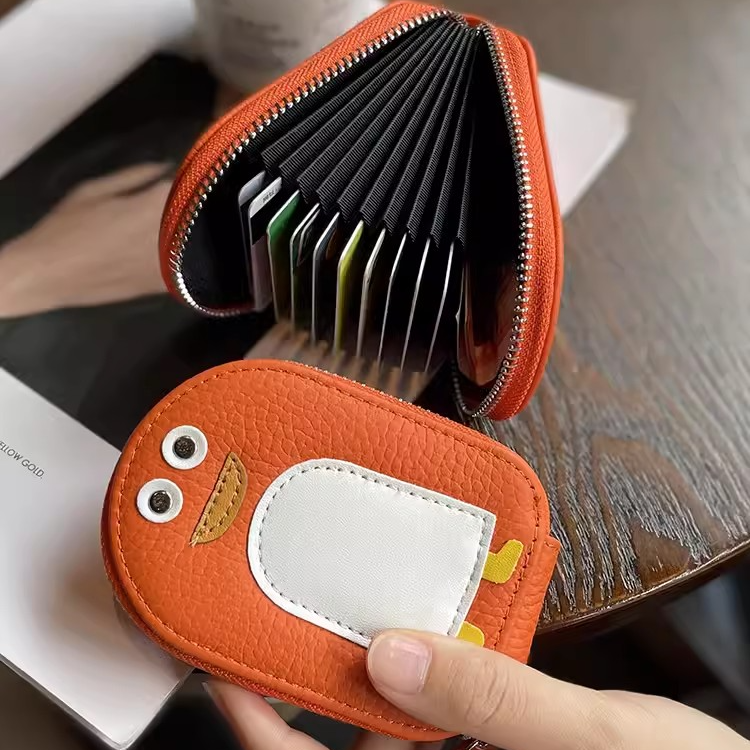 卡包女超薄小巧精致高档2025新款网红真皮防消磁可爱小众设计ins