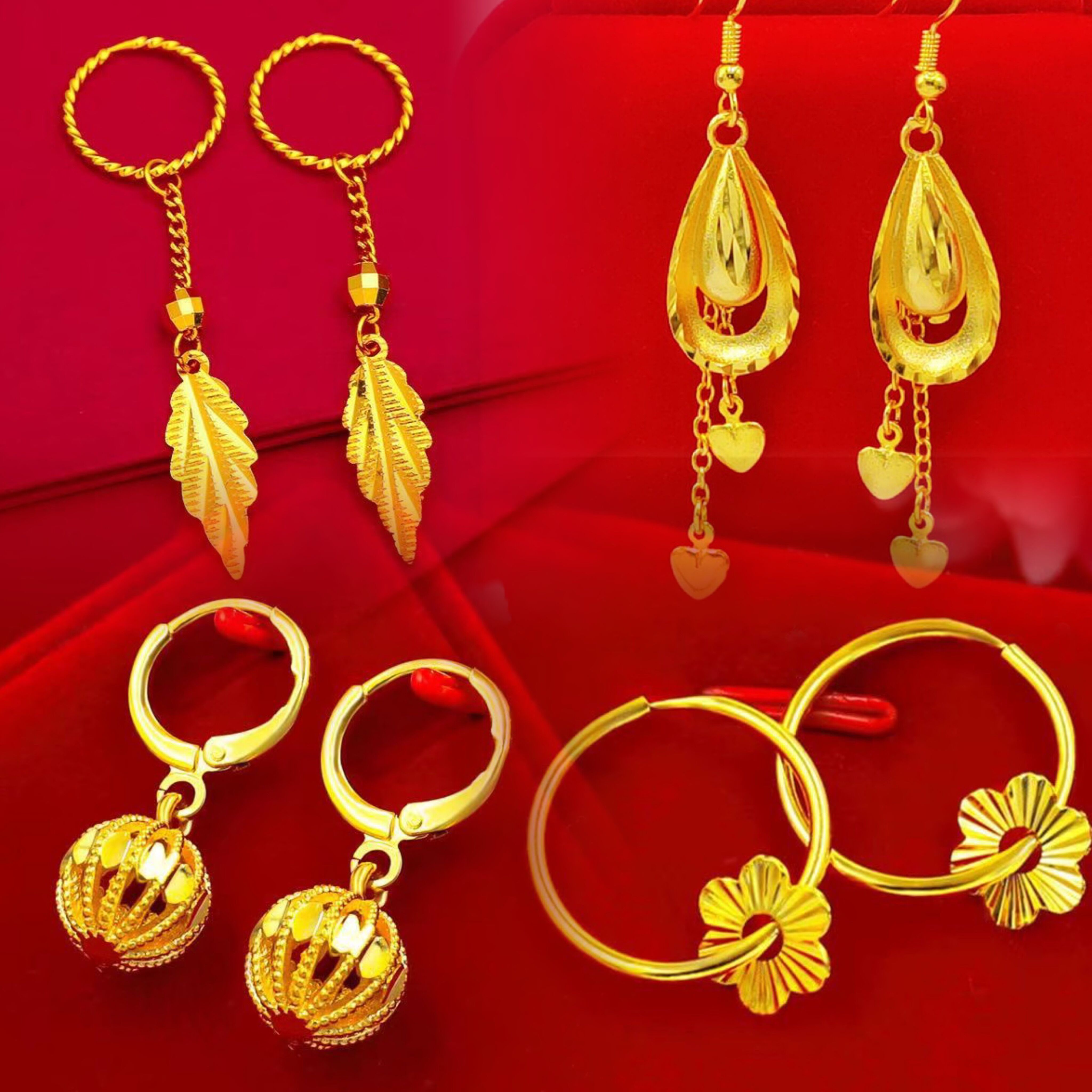 铜合金耳饰 高奢柜金色耳环 爆款耳扣时尚耳坠不褪色气质百搭耳饰