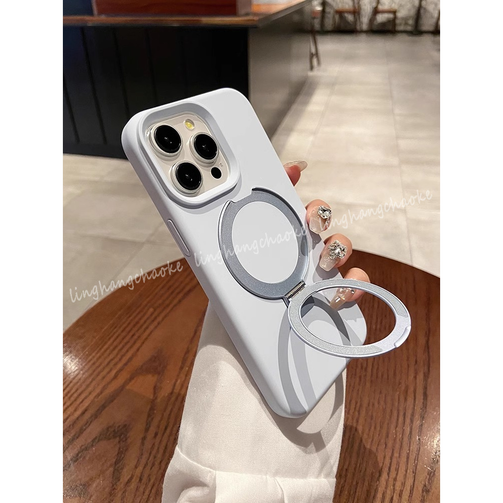 适用苹果15手机壳带磁吸支架iPhone14Promax新款支点壳男13防摔16