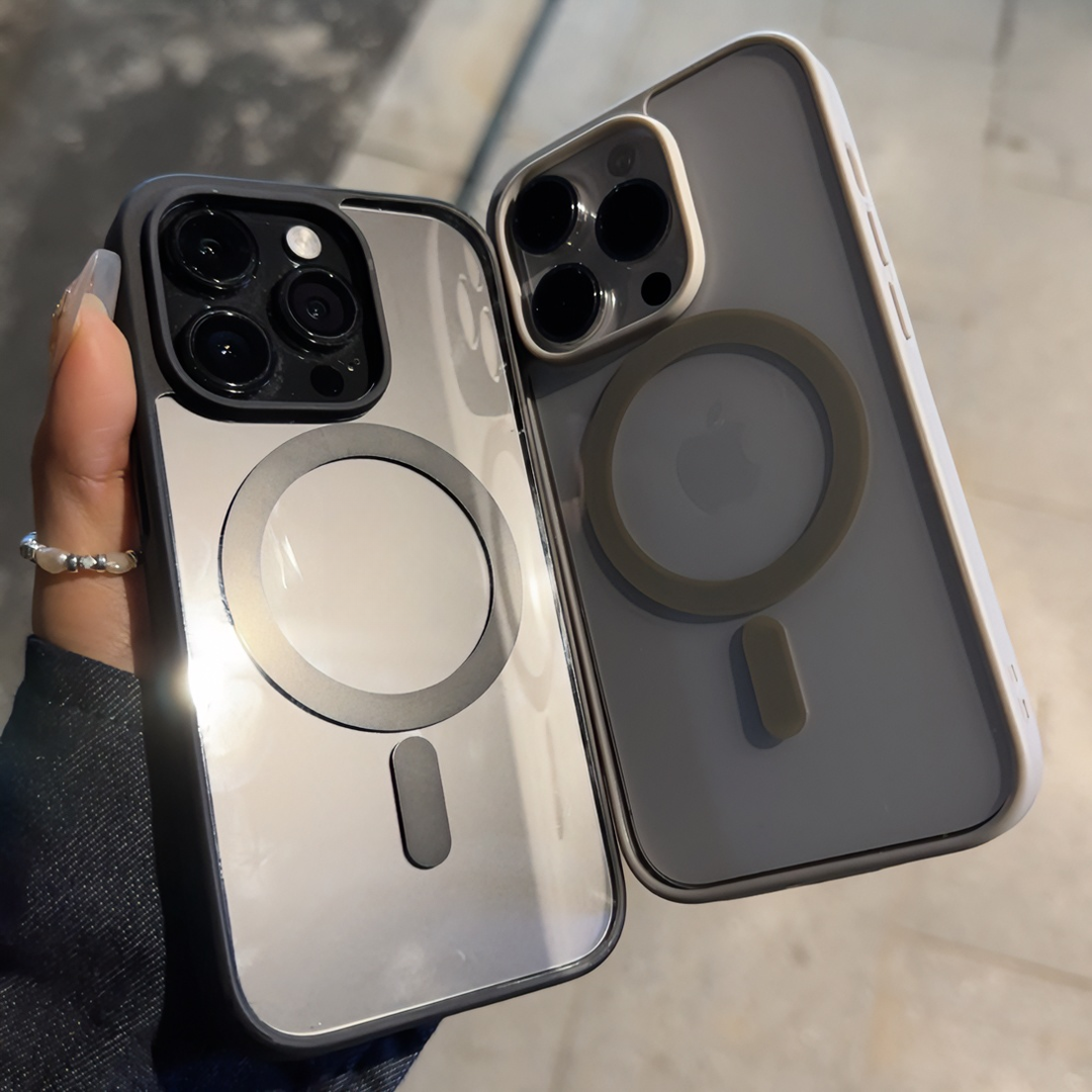 ins简约超薄磁吸iPhone15promax手机壳苹果14/13全包12透明11高级